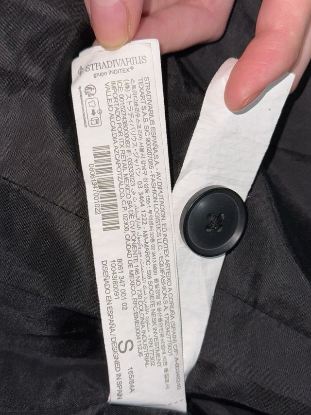 Blazer Stradivarius Negro