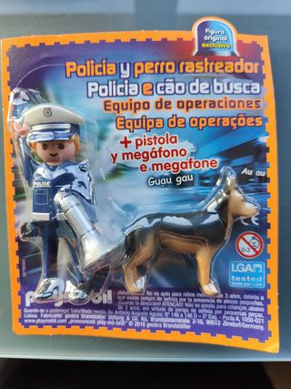 Playmobil Policía y Perro Rastreador Revista
