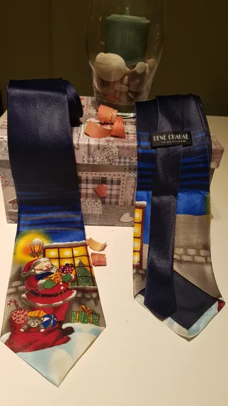 Corbata Seda Navidad René Chagall diseño italiano