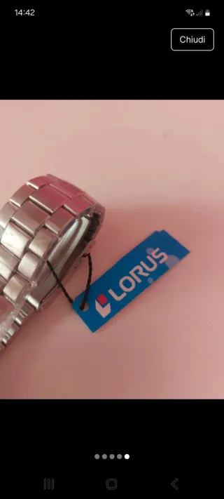 Orologio Lorus Uomo Argento Bianco