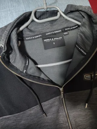 Sudadera Supply & Demand cremallera gris/negra