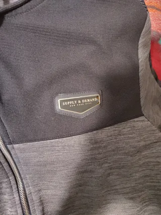 Sudadera Supply & Demand cremallera gris/negra