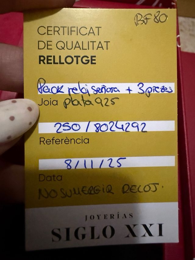 Set de joyería siglo XXI