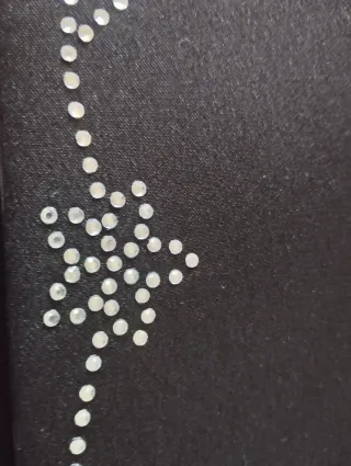 Bolso de fiesta negro con pedrería