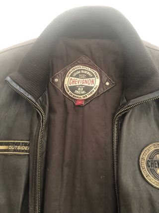 Chaqueta de cuero Chevignon Talla XL