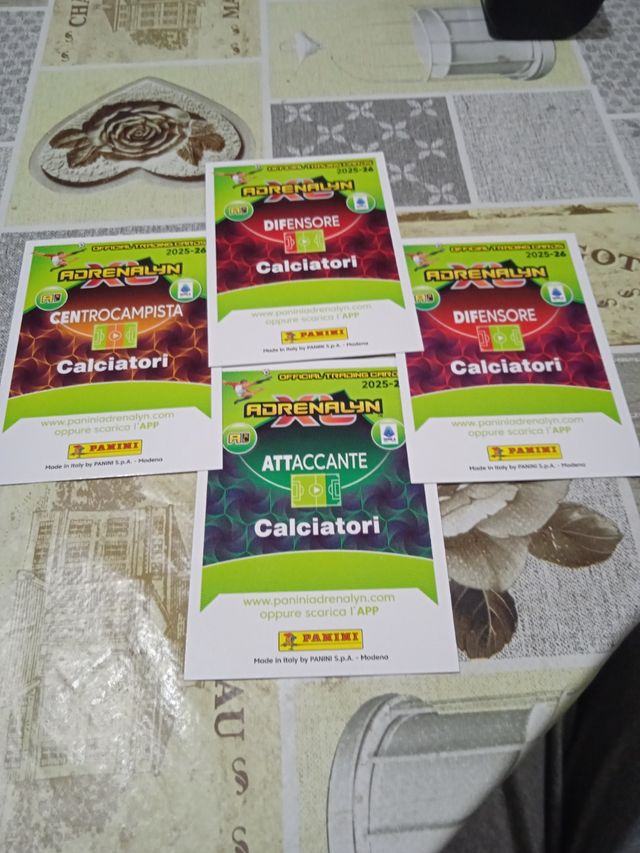 Lotto carte Adrenalyn Panini 2025/2026