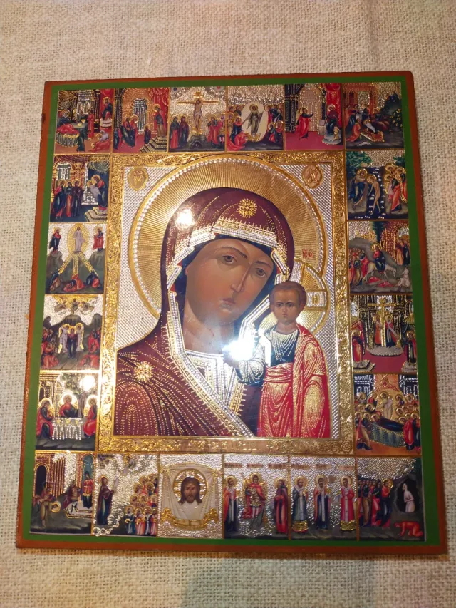 Icona Sacra Madonna con Bambino