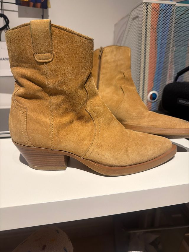 Botas cowboy ante camel