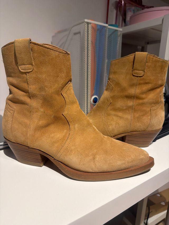 Botas cowboy ante camel