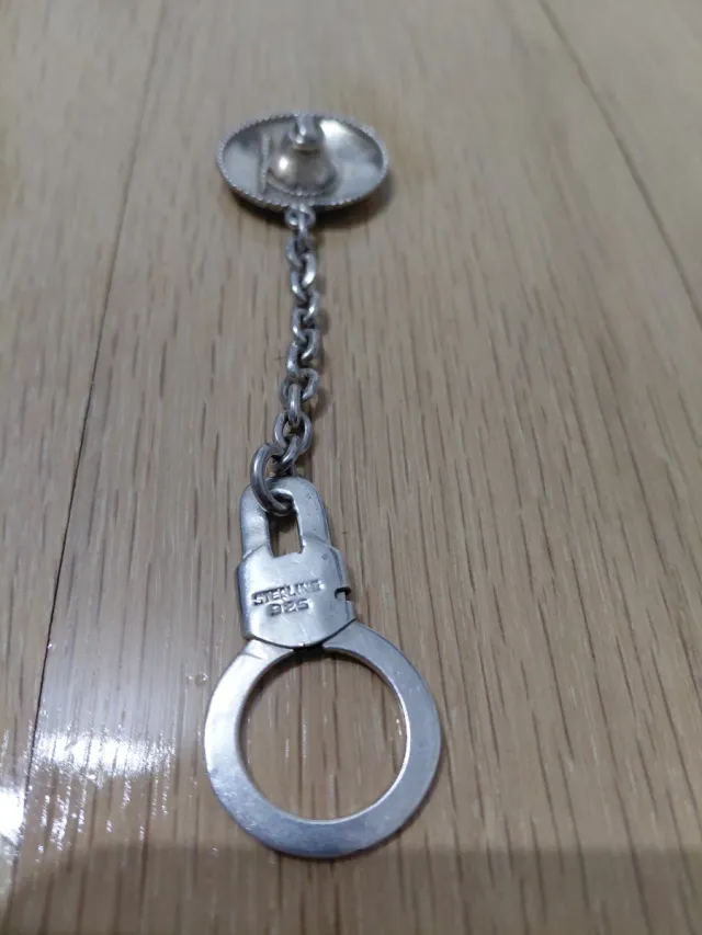 Portachiavi a forma di sombrero messicano in argento
