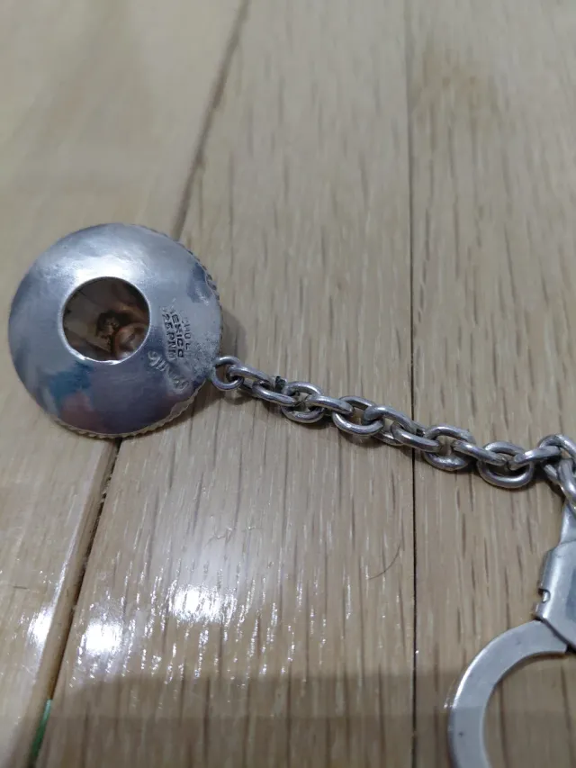 Portachiavi a forma di sombrero messicano in argento