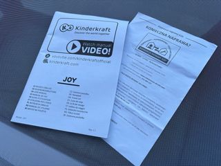 Cuna de viaje Kinderkraft Joy (gris y rosa)