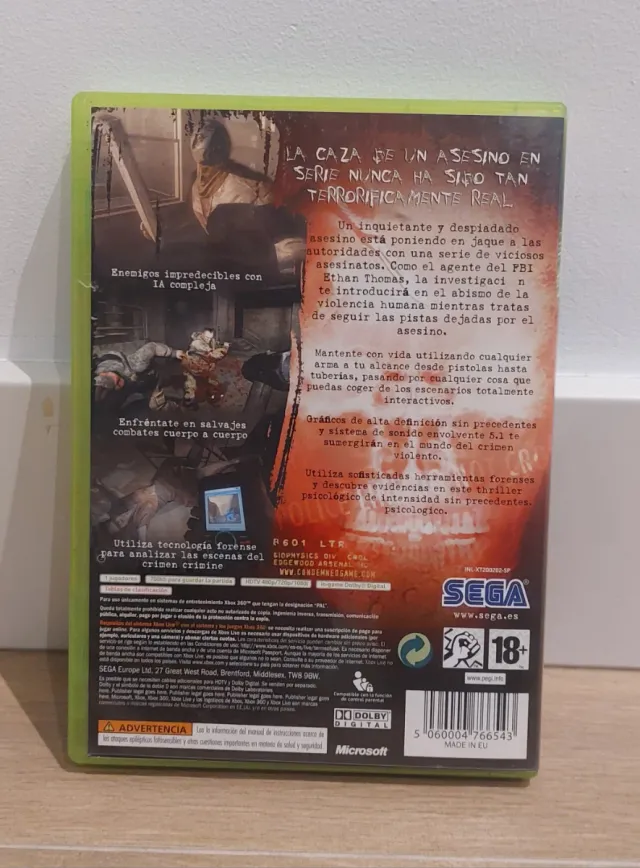Juego de  XBOX 360 Condemned