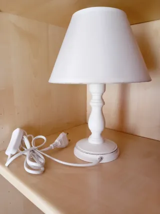 2 abat jour bianche in tessuto