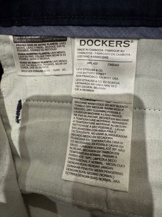 Pantalones Dockers chico azul