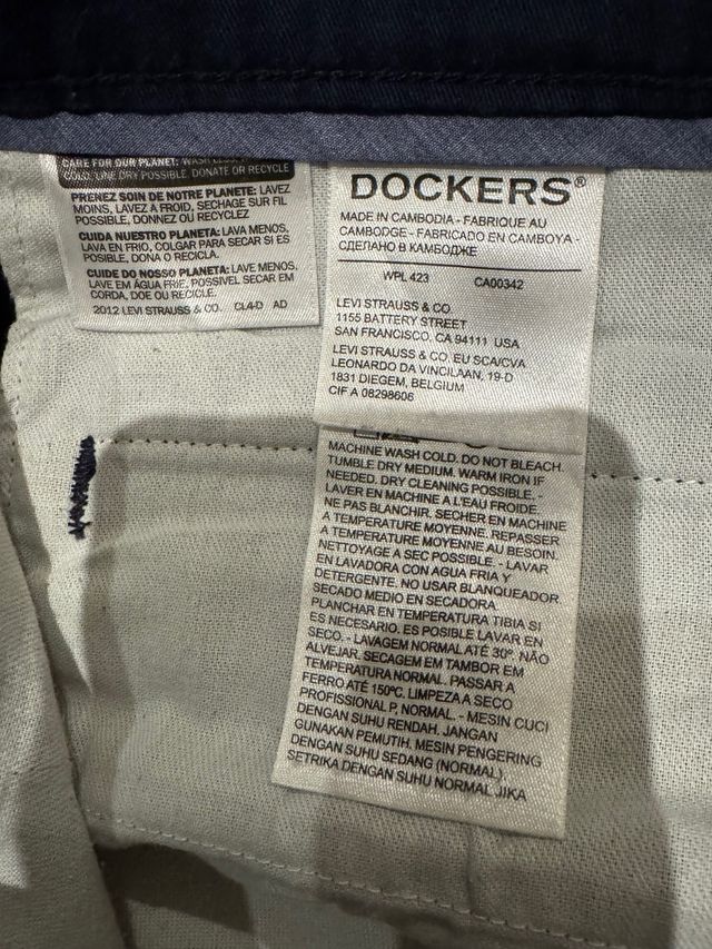 Pantalones Dockers chico azul