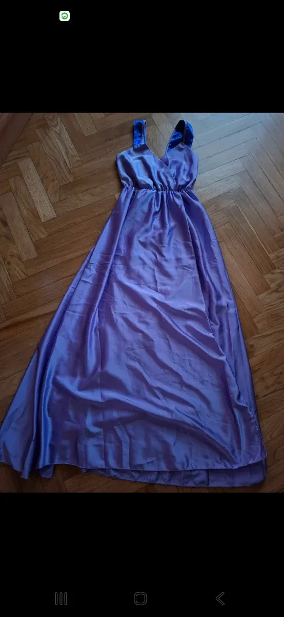 Vestido largo lila fiesta