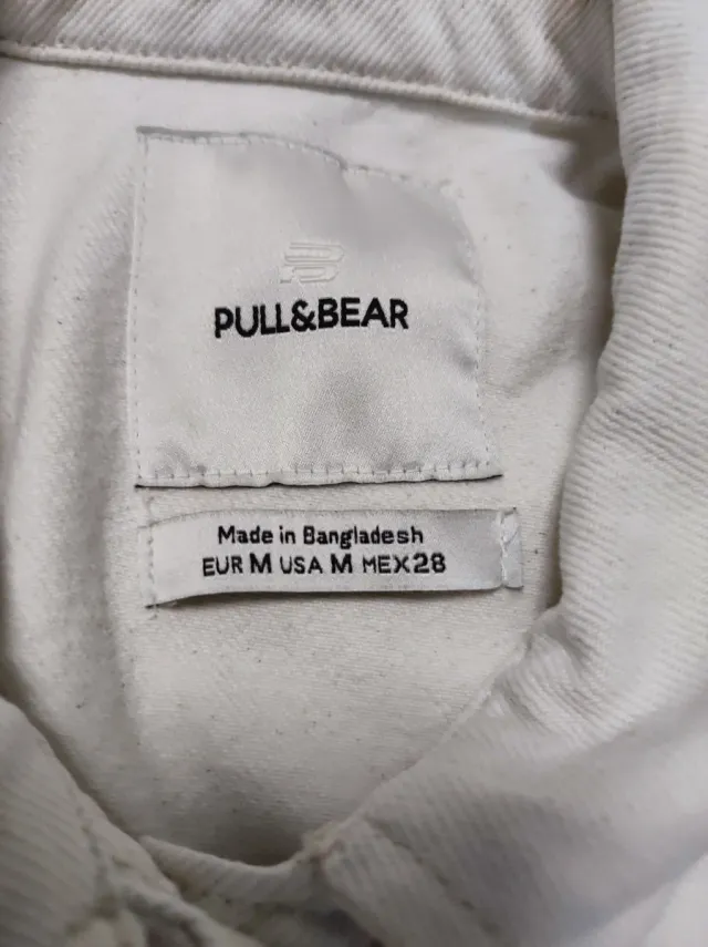 Cazadora vaquera cruda beige