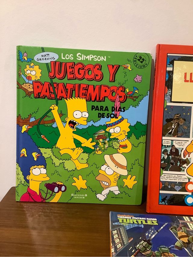 Lote 3 Libros: Tintin, Simpsons, Tortugas Ninja