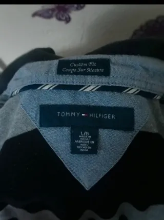 Polo Tommy Hilfiger Rayas Talla L