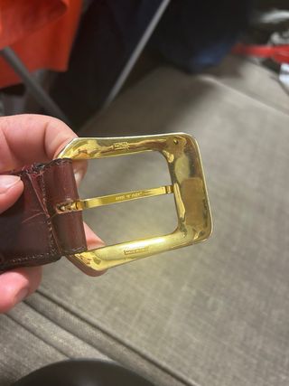 Cinturón MCM Vintage Granate Piel auténtica 