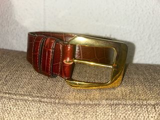 Cinturón MCM Vintage Granate Piel auténtica 