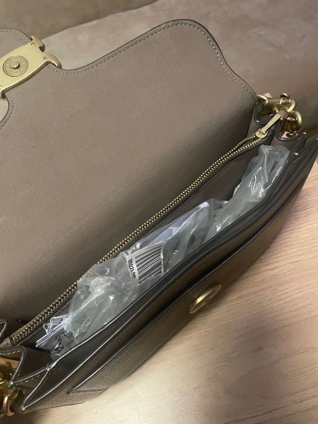 Bolso Coach Marrón y Dorado