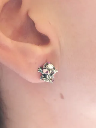 Pendientes Stitch y Ángel Plata