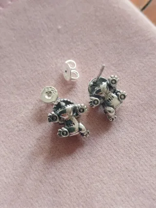Pendientes Stitch y Ángel Plata