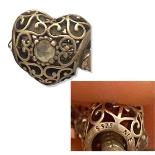 Bracciale Pandora con charms e chiusura cuore
