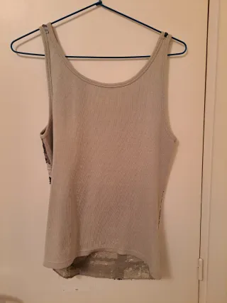 Top lentejuelas. Talla 40