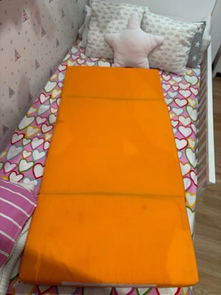 Cuna de viaje parque azul con colchoneta