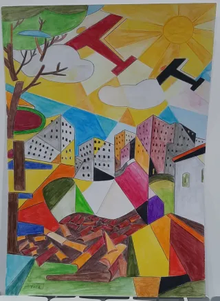 Disegno futurismo aeropittura