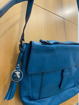 Bolso Tous Azul/Teal Piel