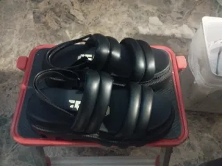 Sandalias plataforma acolchadas negras mujer