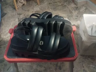 Sandalias plataforma acolchadas negras mujer