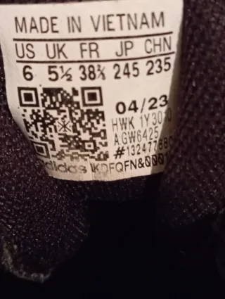 Zapatillas Adidas Talla 38 2/3