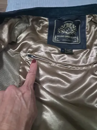 Chaqueta de piel moto mujer