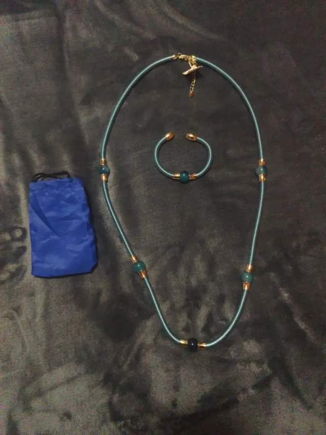 Conjunto bisutería collar y pulsera