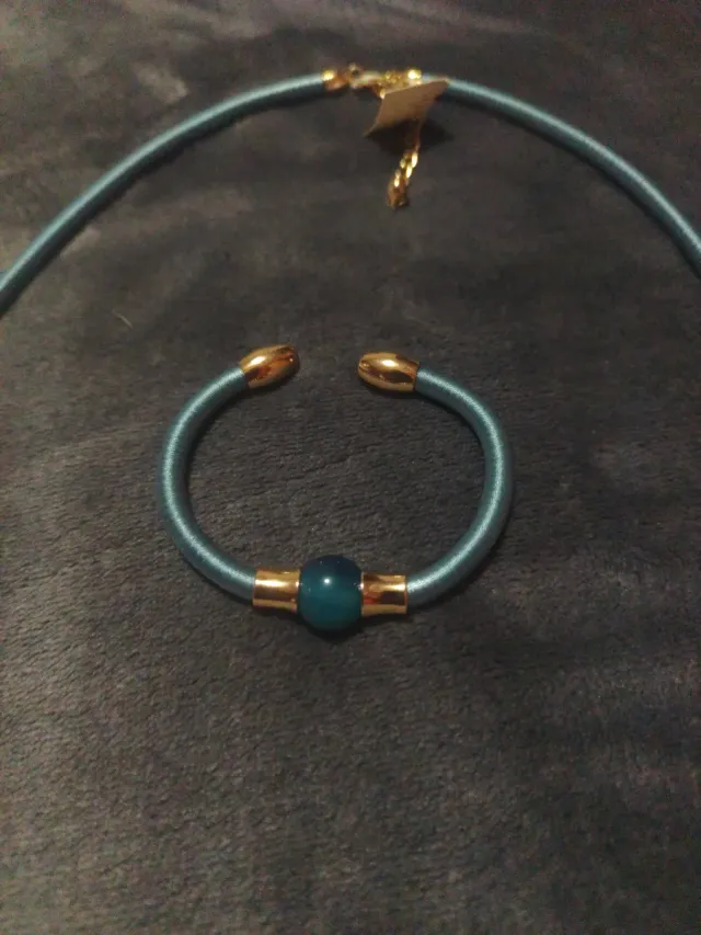 Conjunto bisutería collar y pulsera