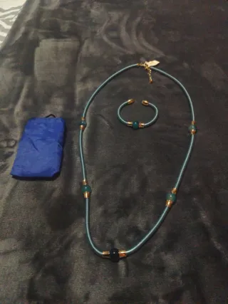 Conjunto bisutería collar y pulsera