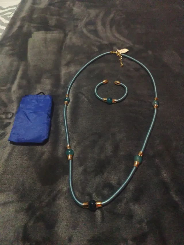 Conjunto bisutería collar y pulsera