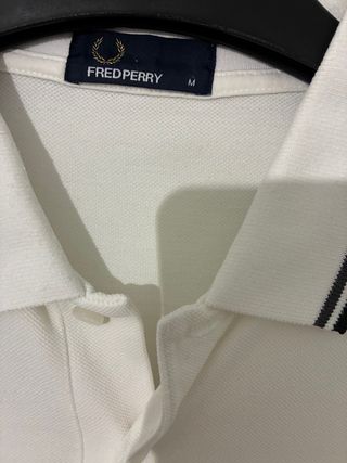 Polo Fred Perry Blanco Talla M