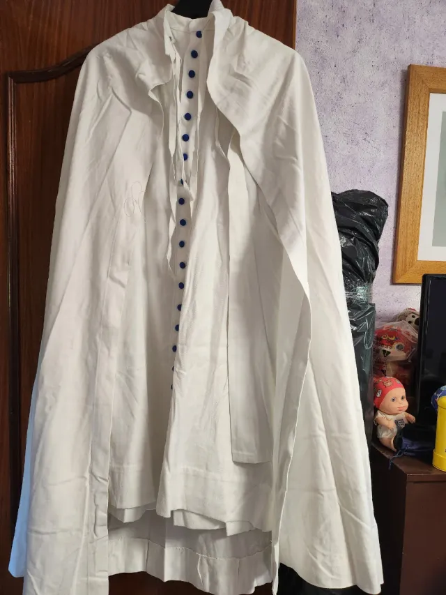 Traje Nazareno Blanco y Azul