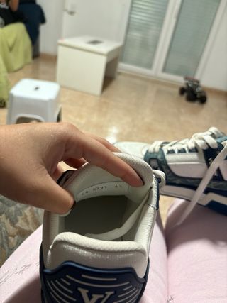 Zapatos Louis Vuitton Blanco y Azul