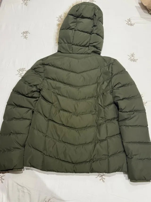 Cazadora Calvin Klein verde con capucha