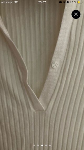 Vestido midi acanalado Zara