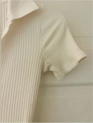 Vestido midi acanalado Zara