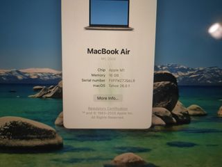 MACBOOK AIR M1 16GB RAM 512GB SSD