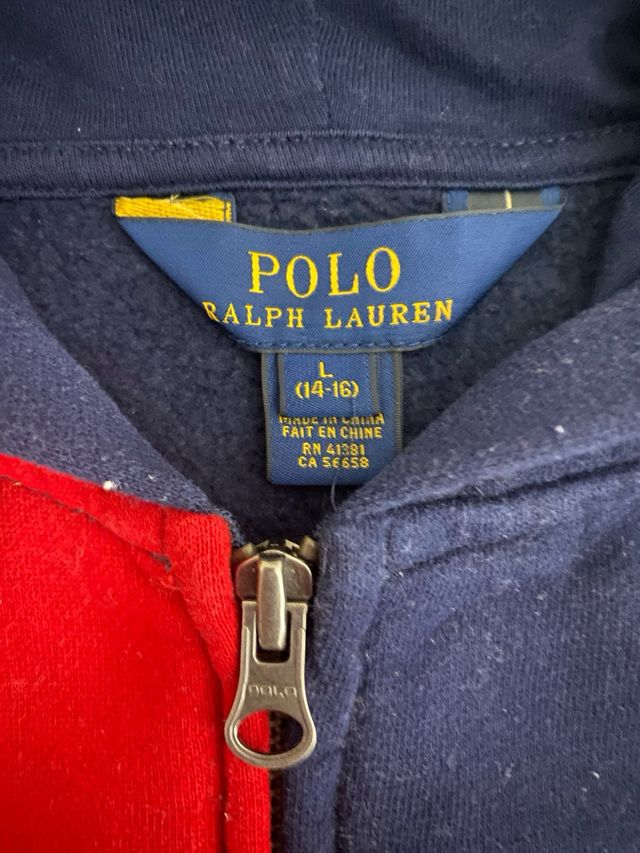 Chaqueta Polo rlph lauren Niño Talla 15 Años